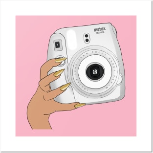 Instax white Posters and Art